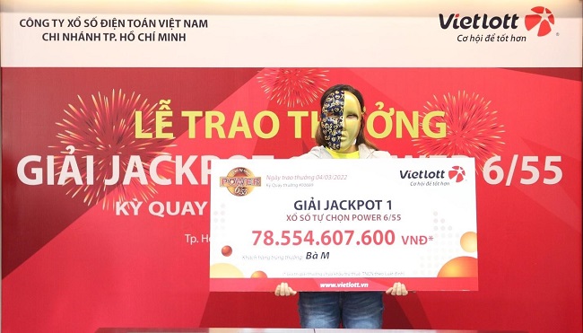 Mua Bao 12 người chơi tại TP. Hồ Chí Minh nhận thưởng giải Jackpot 1 Power 6/55 trị giá hơn 83 tỷ đồng