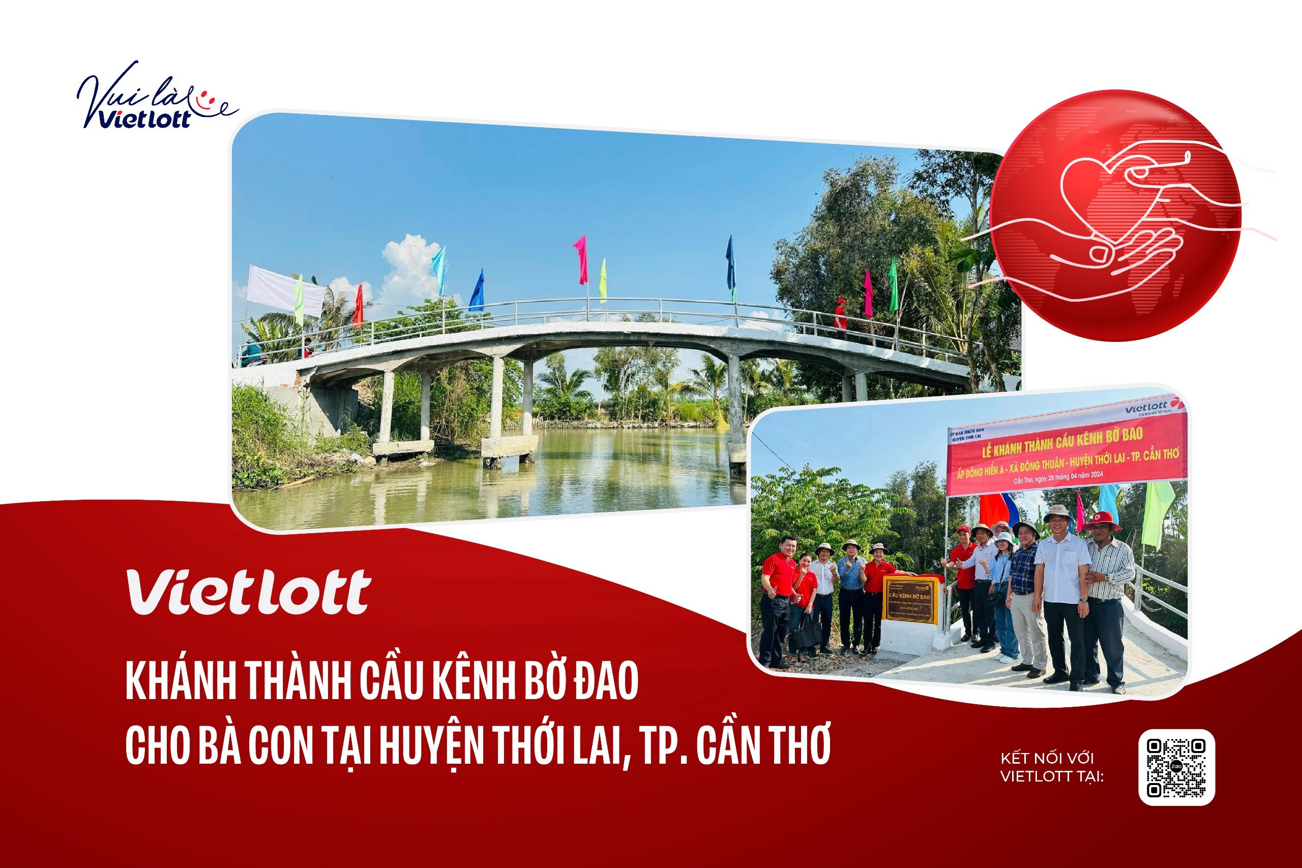 Vietlott Inaugurates Bo Bao Canal Bridge for Residents in Can Tho!
