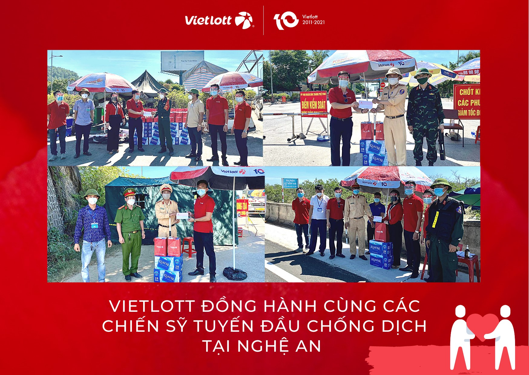Vietlott đồng hành cùng các chiến sỹ tuyến đầu chống dịch tại Nghệ An