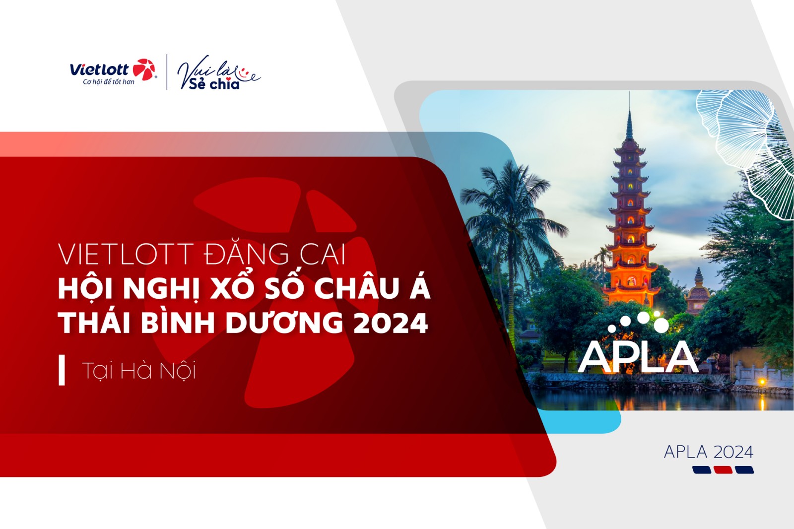 VIETLOTT ĐĂNG CAI HỘI NGHỊ XỔ SỐ CHÂU Á THÁI BÌNH DƯƠNG 2024 TẠI HÀ NỘI